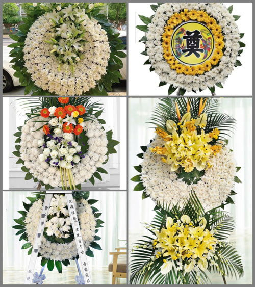 安徽安庆市宿松县孚玉镇龙山村花圈速递